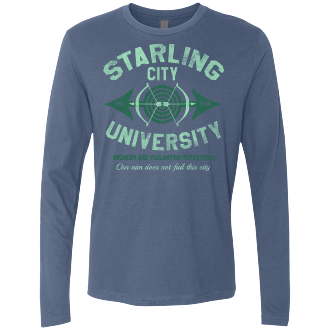 T-Shirts Indigo / Small Starling City U Men's Premium Long Sleeve