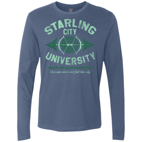 T-Shirts Indigo / Small Starling City U Men's Premium Long Sleeve