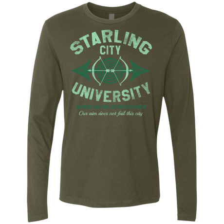 T-Shirts Military Green / Small Starling City U Men's Premium Long Sleeve