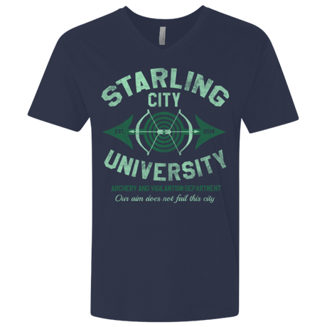 T-Shirts Midnight Navy / X-Small Starling City U Men's Premium V-Neck