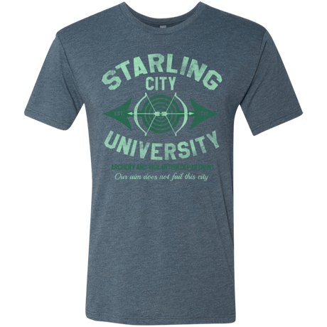 T-Shirts Indigo / Small Starling City U Men's Triblend T-Shirt