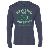T-Shirts Vintage Navy / X-Small Starling City U Triblend Long Sleeve Hoodie Tee