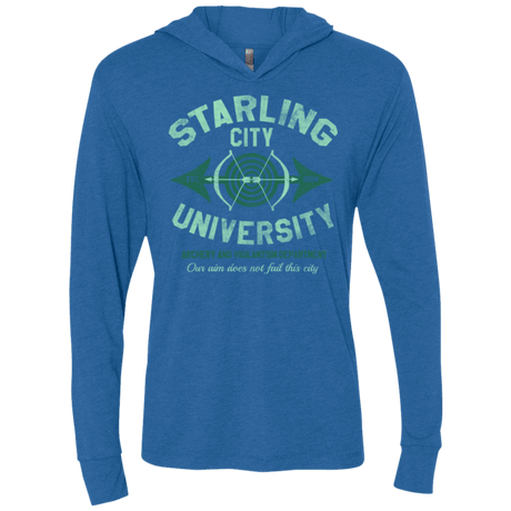 T-Shirts Vintage Royal / X-Small Starling City U Triblend Long Sleeve Hoodie Tee
