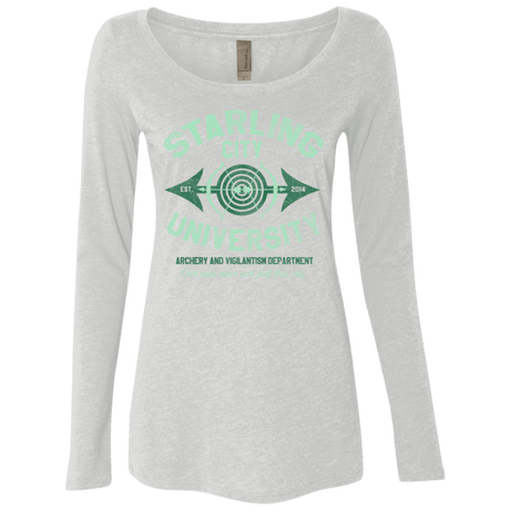 T-Shirts Heather White / Small Starling City U Women's Triblend Long Sleeve Shirt