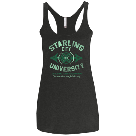 T-Shirts Vintage Black / X-Small Starling City U Women's Triblend Racerback Tank