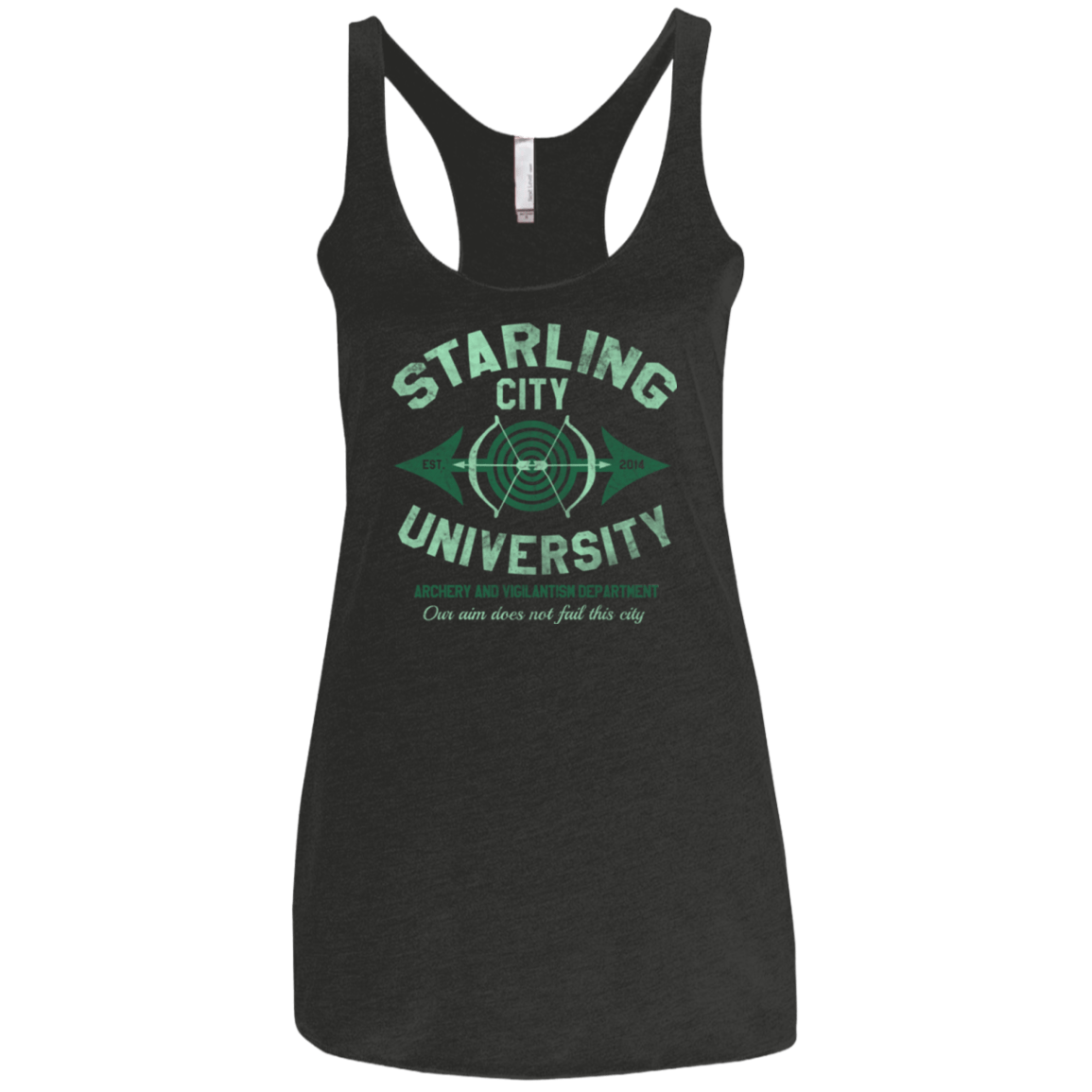 T-Shirts Vintage Black / X-Small Starling City U Women's Triblend Racerback Tank