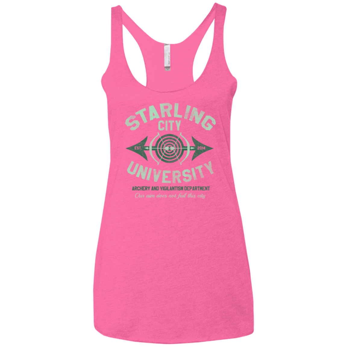 T-Shirts Vintage Pink / X-Small Starling City U Women's Triblend Racerback Tank