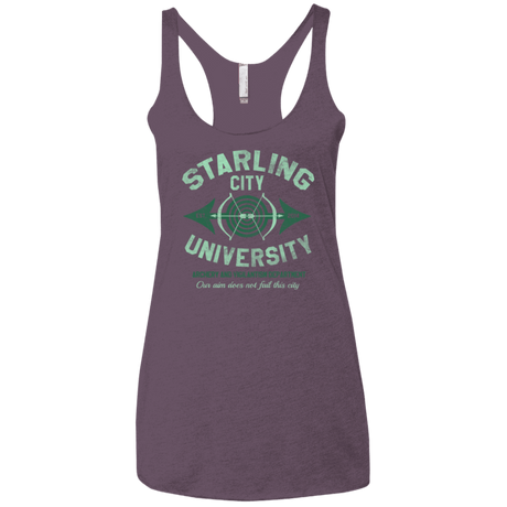 T-Shirts Vintage Purple / X-Small Starling City U Women's Triblend Racerback Tank