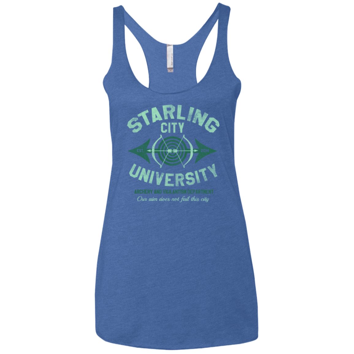 T-Shirts Vintage Royal / X-Small Starling City U Women's Triblend Racerback Tank