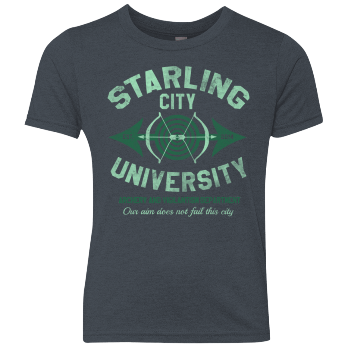 T-Shirts Vintage Navy / YXS Starling City U Youth Triblend T-Shirt