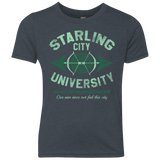 T-Shirts Vintage Navy / YXS Starling City U Youth Triblend T-Shirt
