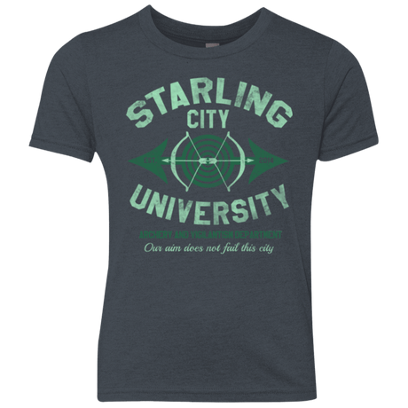 T-Shirts Vintage Navy / YXS Starling City U Youth Triblend T-Shirt