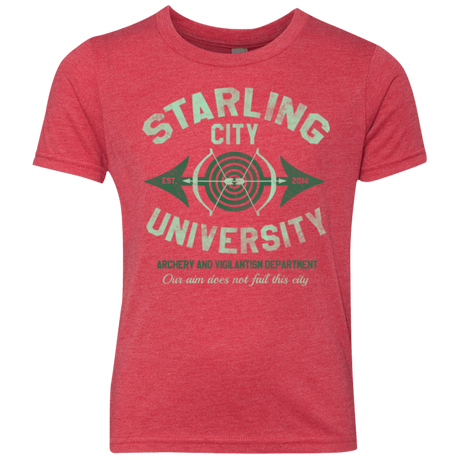 T-Shirts Vintage Red / YXS Starling City U Youth Triblend T-Shirt