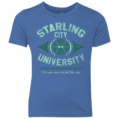 T-Shirts Vintage Royal / YXS Starling City U Youth Triblend T-Shirt