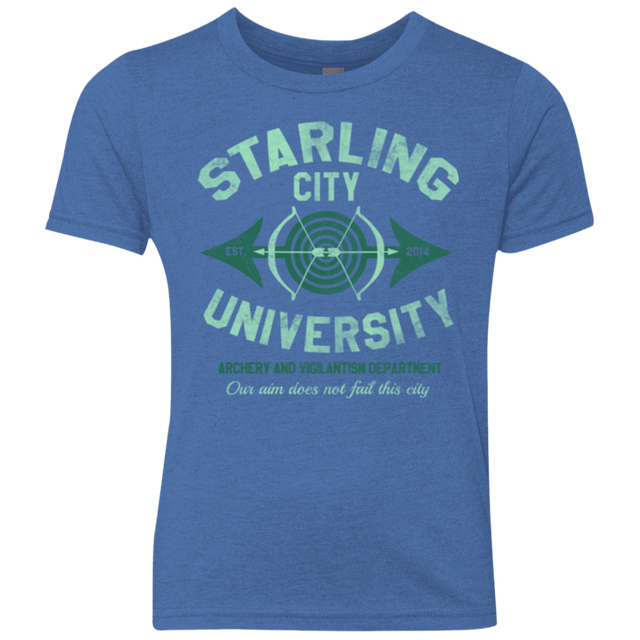 T-Shirts Vintage Royal / YXS Starling City U Youth Triblend T-Shirt