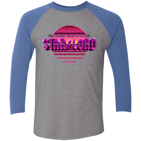 T-Shirts Premium Heather/ Vintage Royal / X-Small Starlord Summer Triblend 3/4 Sleeve