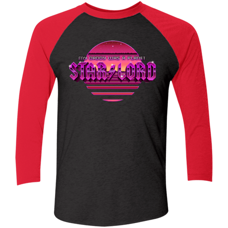 T-Shirts Vintage Black/Vintage Red / X-Small Starlord Summer Triblend 3/4 Sleeve