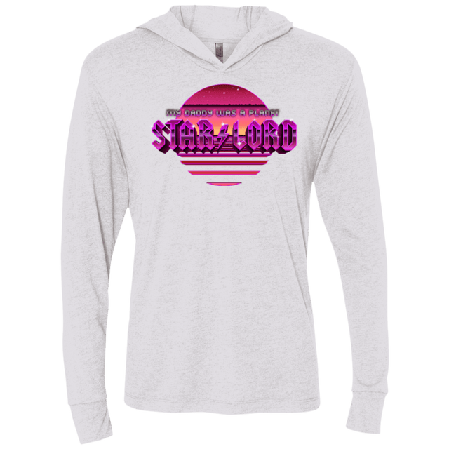 T-Shirts Heather White / X-Small Starlord Summer Triblend Long Sleeve Hoodie Tee