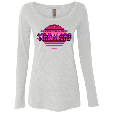 T-Shirts Heather White / Small Starlord Summer Women's Triblend Long Sleeve Shirt