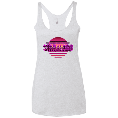 T-Shirts Heather White / X-Small Starlord Summer Women's Triblend Racerback Tank
