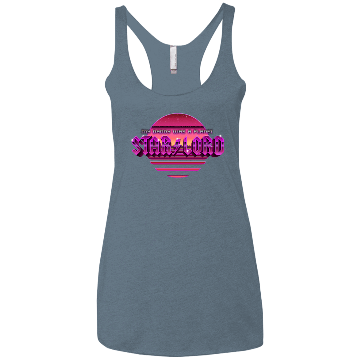 T-Shirts Indigo / X-Small Starlord Summer Women's Triblend Racerback Tank