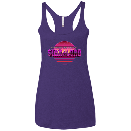 T-Shirts Purple / X-Small Starlord Summer Women's Triblend Racerback Tank