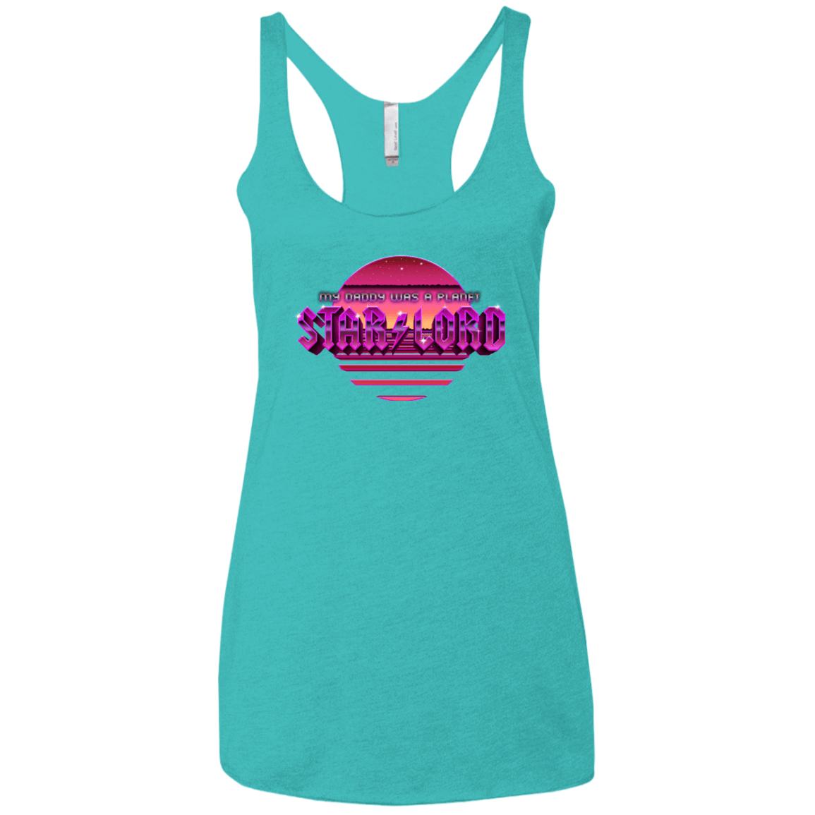 T-Shirts Tahiti Blue / X-Small Starlord Summer Women's Triblend Racerback Tank