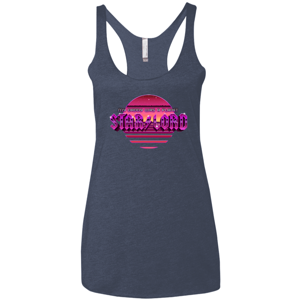 T-Shirts Vintage Navy / X-Small Starlord Summer Women's Triblend Racerback Tank