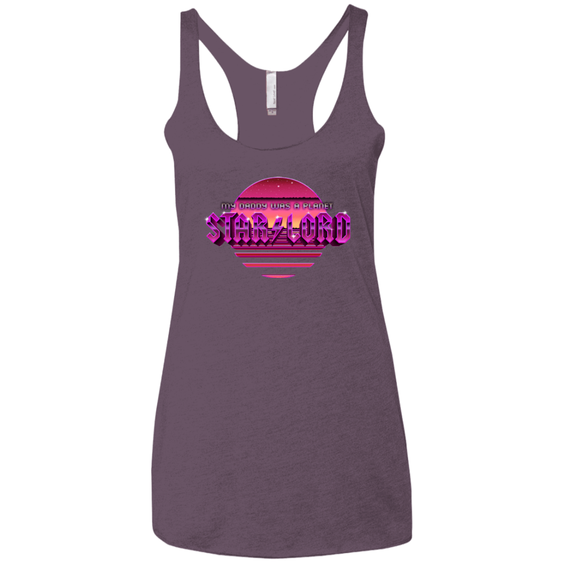 T-Shirts Vintage Purple / X-Small Starlord Summer Women's Triblend Racerback Tank