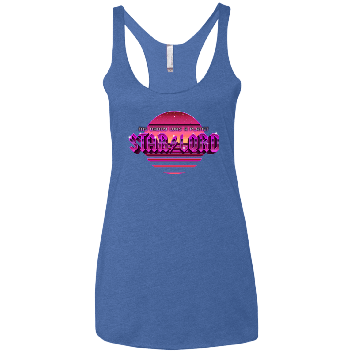 T-Shirts Vintage Royal / X-Small Starlord Summer Women's Triblend Racerback Tank