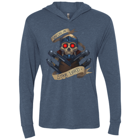 T-Shirts Indigo / X-Small Starlord Triblend Long Sleeve Hoodie Tee