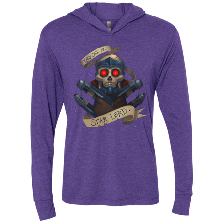 T-Shirts Starlord Triblend Long Sleeve Hoodie Tee