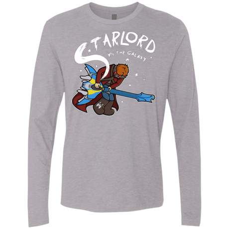 T-Shirts Heather Grey / Small Starlord vs The Galaxy Men's Premium Long Sleeve