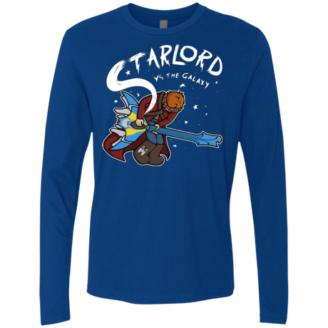 T-Shirts Royal / Small Starlord vs The Galaxy Men's Premium Long Sleeve