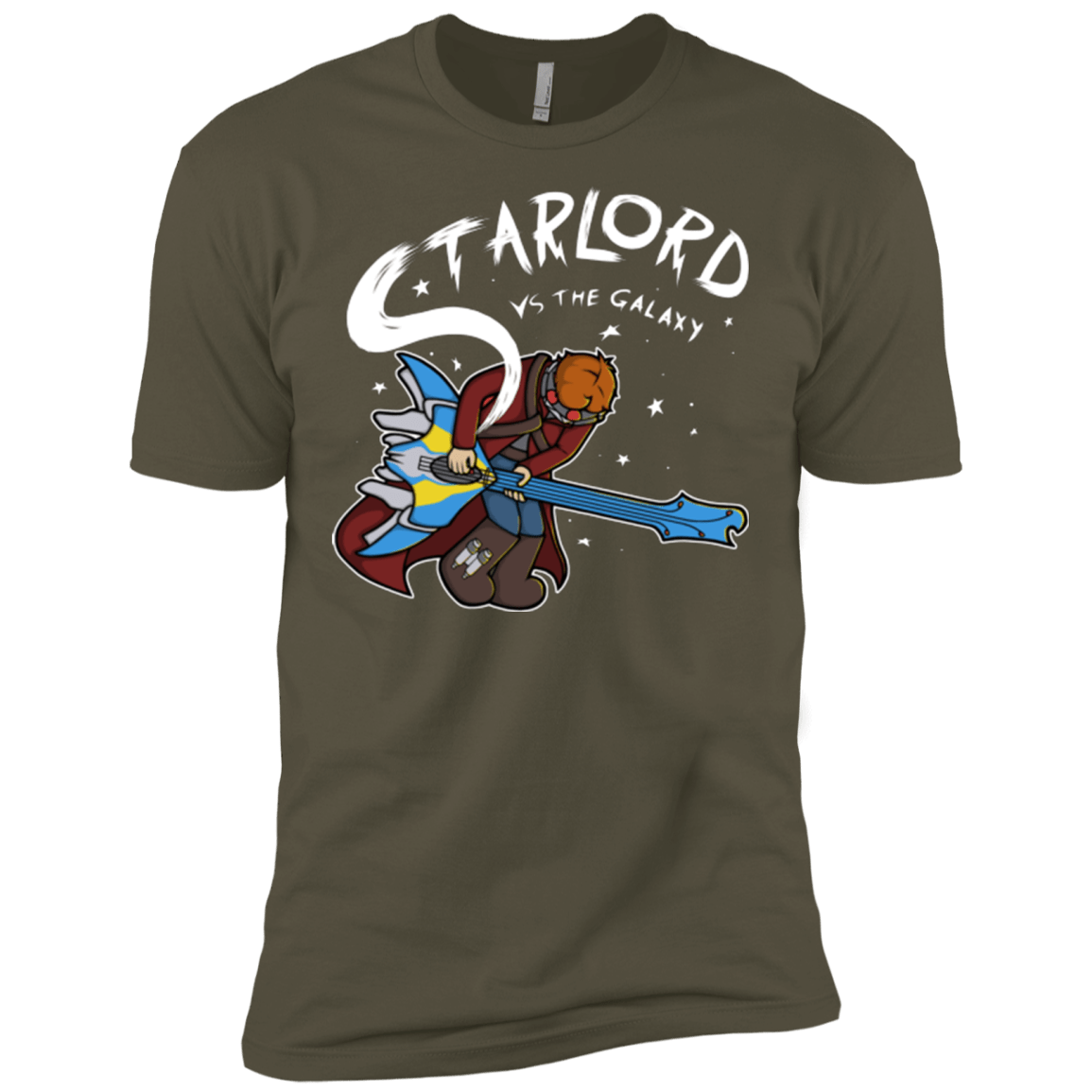 T-Shirts Military Green / X-Small Starlord vs The Galaxy Men's Premium T-Shirt