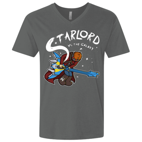 T-Shirts Heavy Metal / X-Small Starlord vs The Galaxy Men's Premium V-Neck