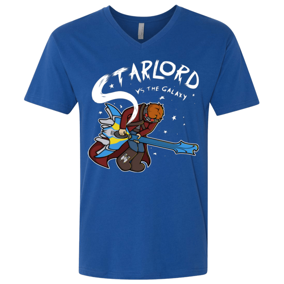 T-Shirts Royal / X-Small Starlord vs The Galaxy Men's Premium V-Neck