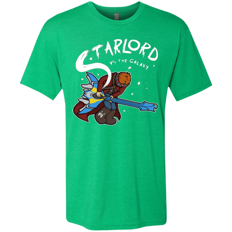 T-Shirts Envy / Small Starlord vs The Galaxy Men's Triblend T-Shirt