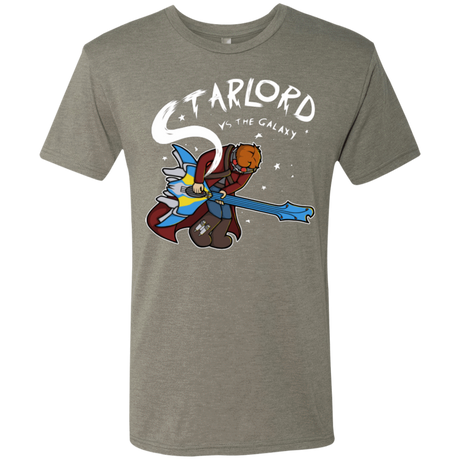T-Shirts Venetian Grey / Small Starlord vs The Galaxy Men's Triblend T-Shirt