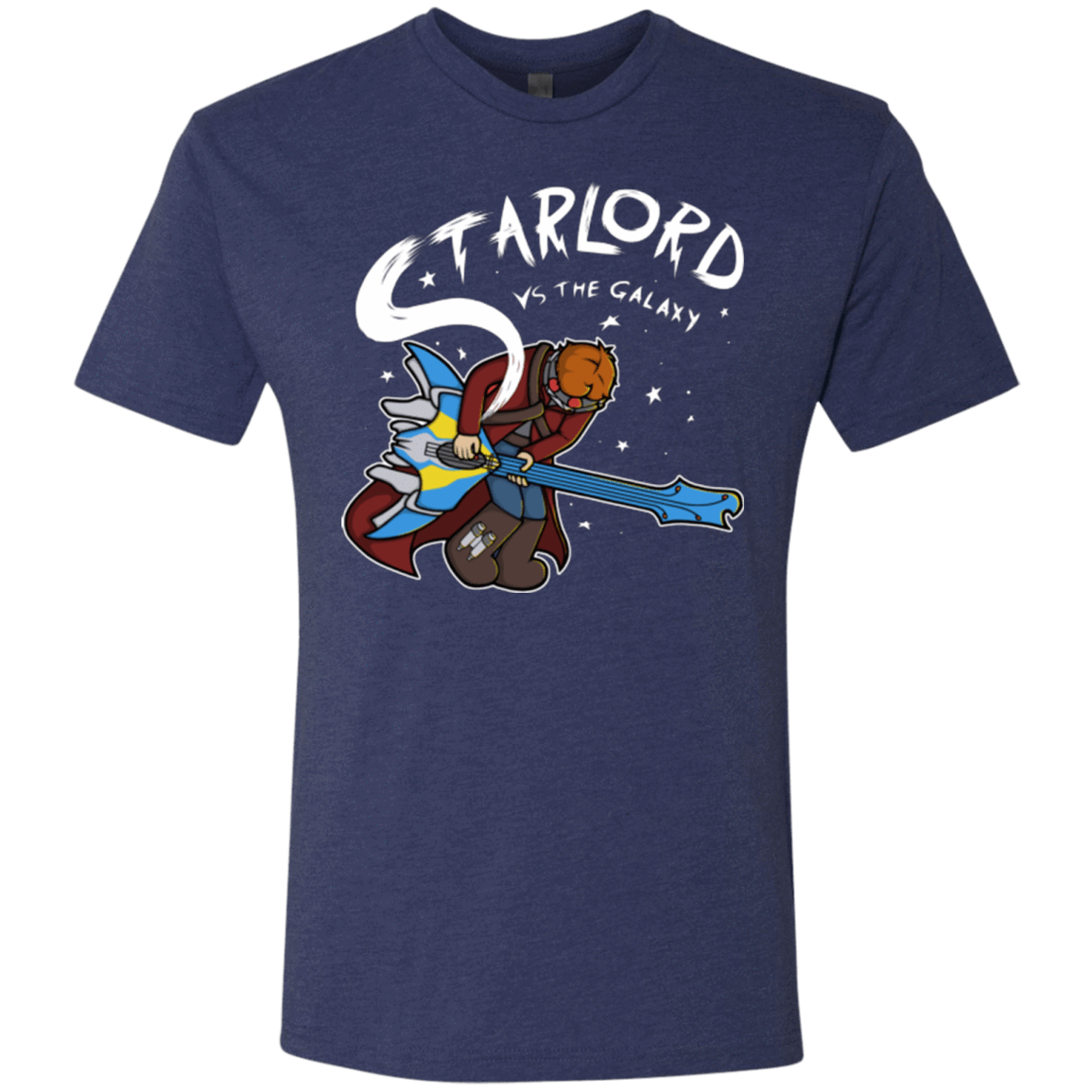 T-Shirts Vintage Navy / Small Starlord vs The Galaxy Men's Triblend T-Shirt