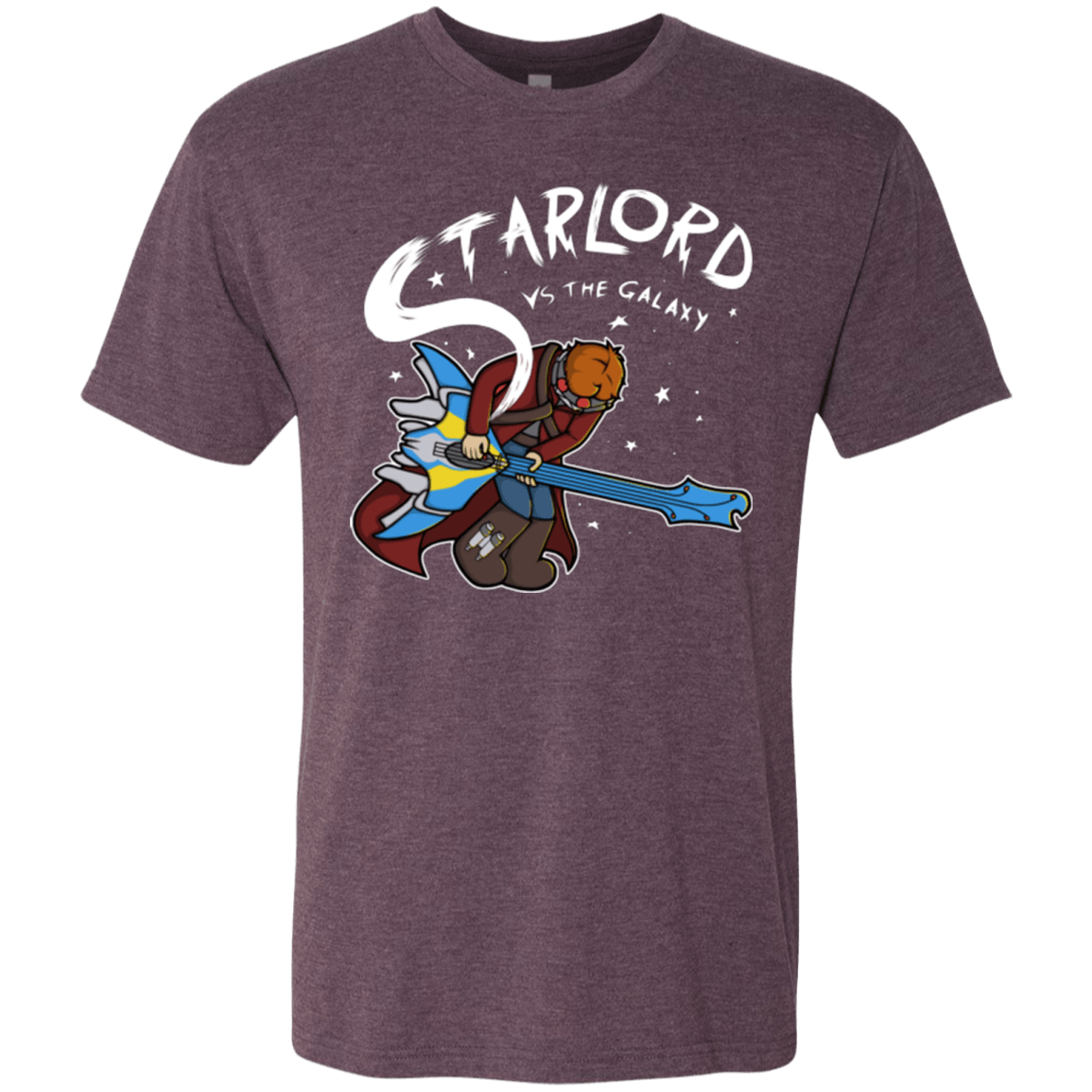 T-Shirts Vintage Purple / Small Starlord vs The Galaxy Men's Triblend T-Shirt