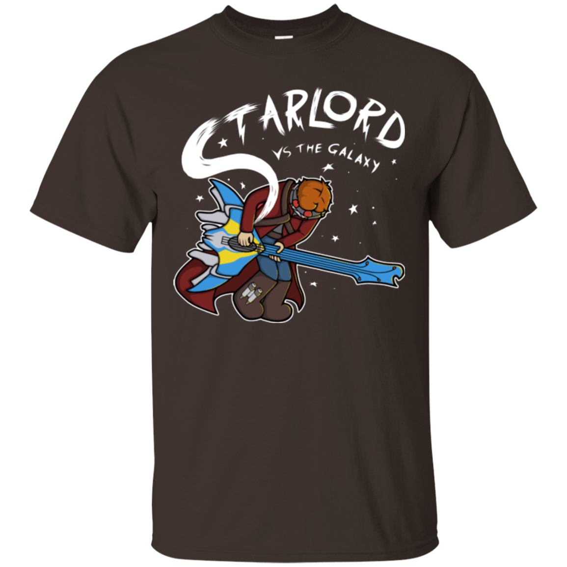 T-Shirts Dark Chocolate / Small Starlord vs The Galaxy T-Shirt