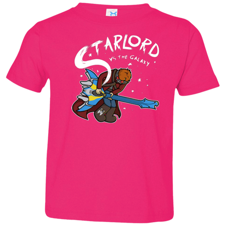 T-Shirts Hot Pink / 2T Starlord vs The Galaxy Toddler Premium T-Shirt
