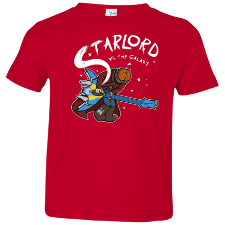 T-Shirts Red / 2T Starlord vs The Galaxy Toddler Premium T-Shirt