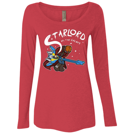 T-Shirts Vintage Red / Small Starlord vs The Galaxy Women's Triblend Long Sleeve Shirt