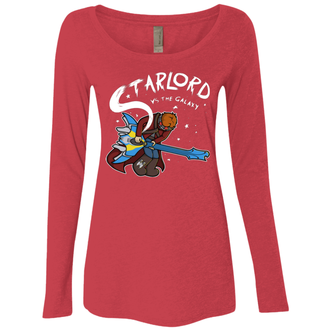 T-Shirts Vintage Red / Small Starlord vs The Galaxy Women's Triblend Long Sleeve Shirt