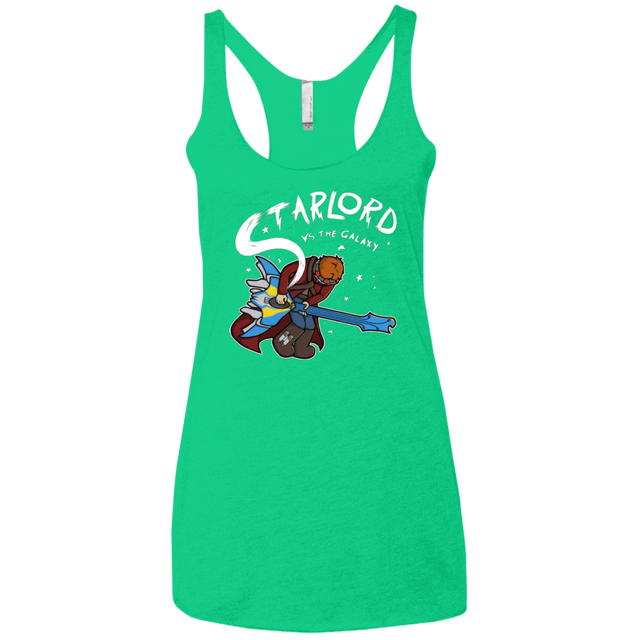 T-Shirts Envy / X-Small Starlord vs The Galaxy Women's Triblend Racerback Tank
