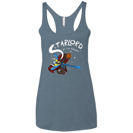 T-Shirts Indigo / X-Small Starlord vs The Galaxy Women's Triblend Racerback Tank