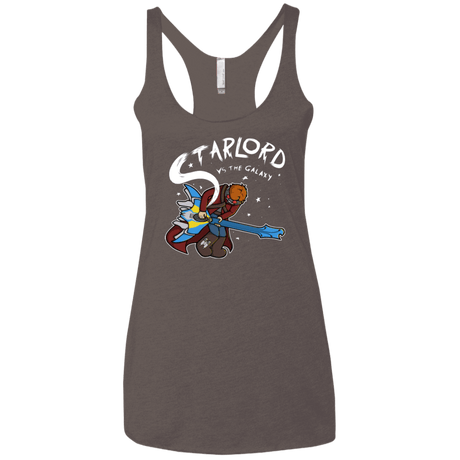 T-Shirts Macchiato / X-Small Starlord vs The Galaxy Women's Triblend Racerback Tank