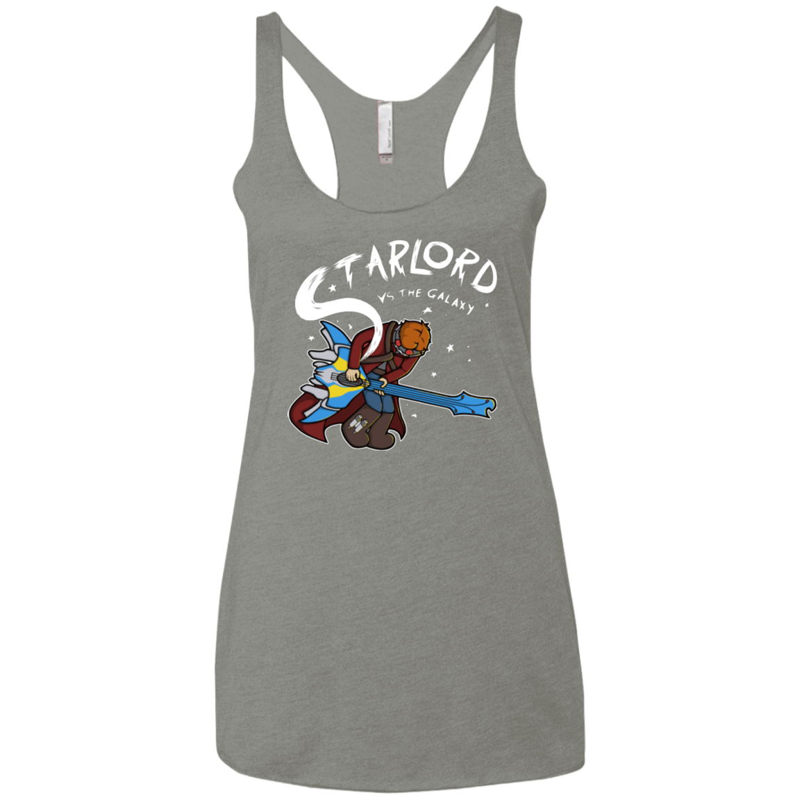 T-Shirts Venetian Grey / X-Small Starlord vs The Galaxy Women's Triblend Racerback Tank